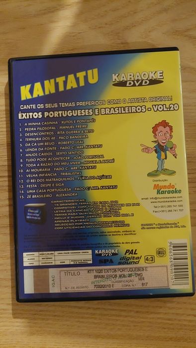Kantatu DVD - Êxitos Portugueses e Brasileiros - vol.20 ao 24