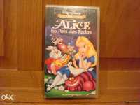 Cassete de Video VHS: Alice no Pais das Fadas - Clássicos de Walt Disn