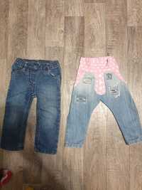 джинсы и кофточки на девочку 12мес