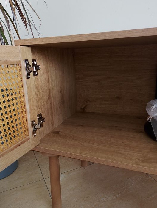 Móvel de sala, efeito rattan