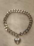 Pulseira aço inoxidável prateada