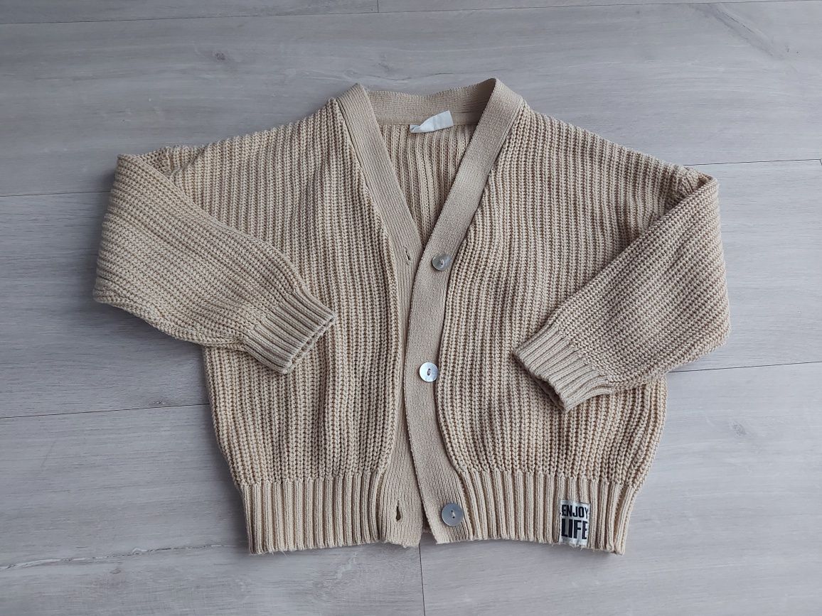 Sweter 116 Coccodrillo rozpinany
