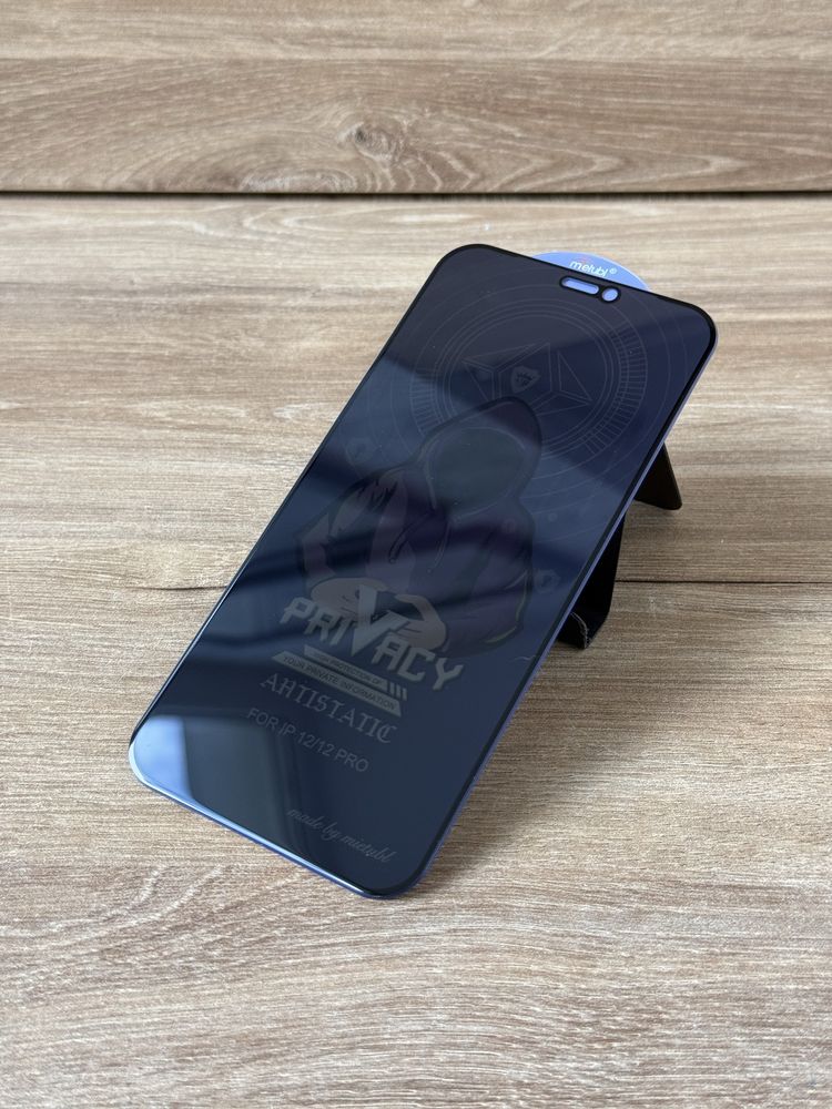 Антишпигун скло iphone 12, 12 pro. Скло антишпигун
