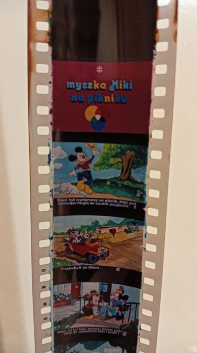 Myszka Miki na pikniku Bajka Bajki na Rzutnik projektor Ania UNIKAT