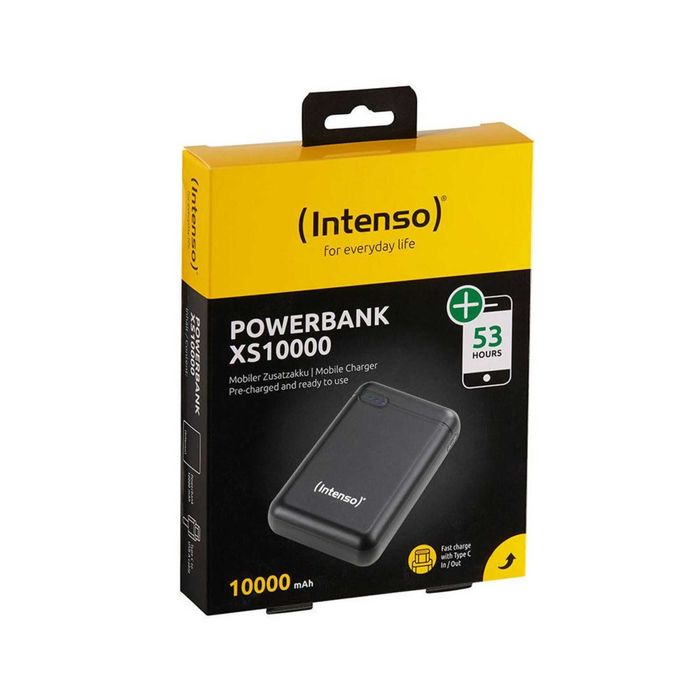 (Intenso) Powerbank XS10000, 10.000 mAh, Preto