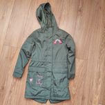 Płaszczyk  z kapturem Cool Club Girl 128, khaki, parka, tęcza