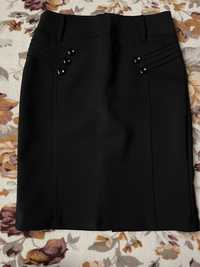 Юбка чорна жіноча,класична, чёрная юбка женская