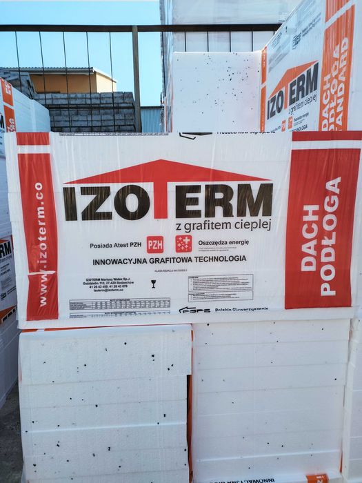 styropian dach podłoga  EPS-80 Izoterm 200 zł/m3 lambda 0,038