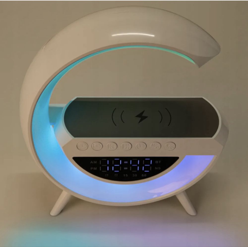 Lampka nocna glosnik indukcja LED