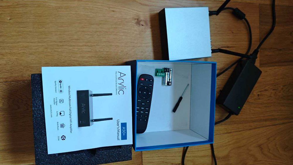 Arylic A50+ wzmacniacz ze streamerem, idealny stan, komplet