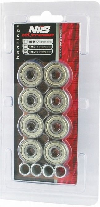 Nils ABEC9 Carbon 608ZZ 2szt łożyska rolek hulajnogi łożysko 2x