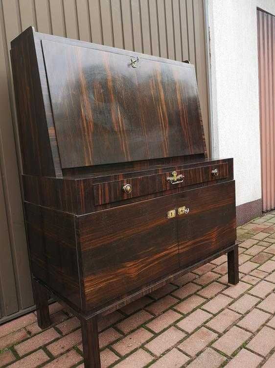 Sekretarzyk Biurko ART-DECO Heban Unikat Stary Antyk Okazja.