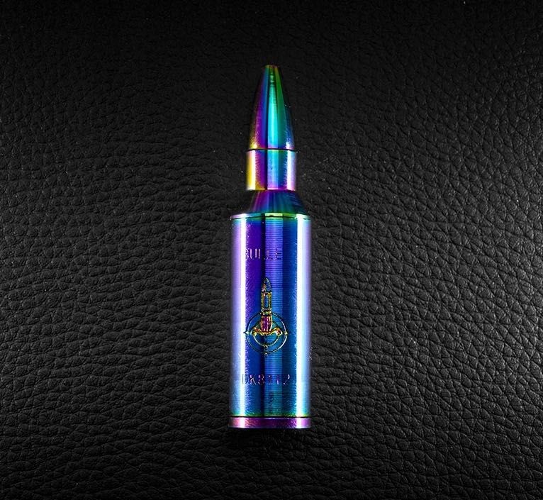 Fajka młynek krusher zestaw THC CBD metalowa fifka lufka nabój Opalowa