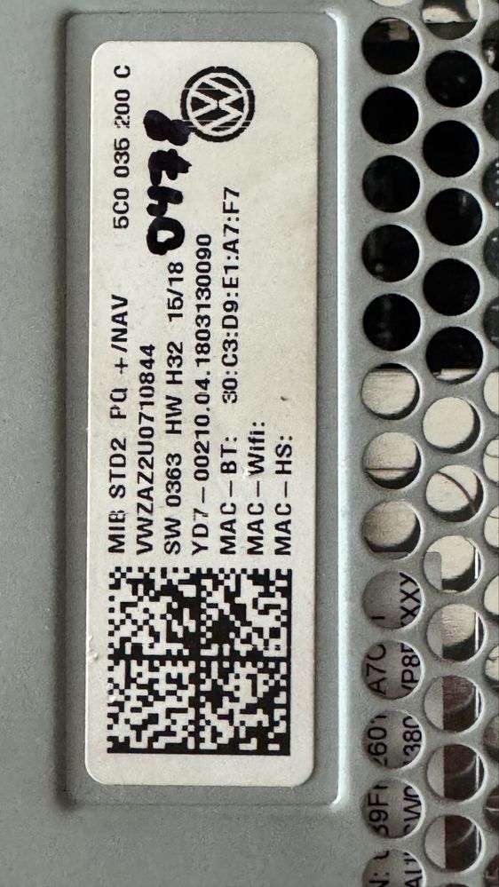 Магнітола VAG MIB STD2 PQ/ NAV