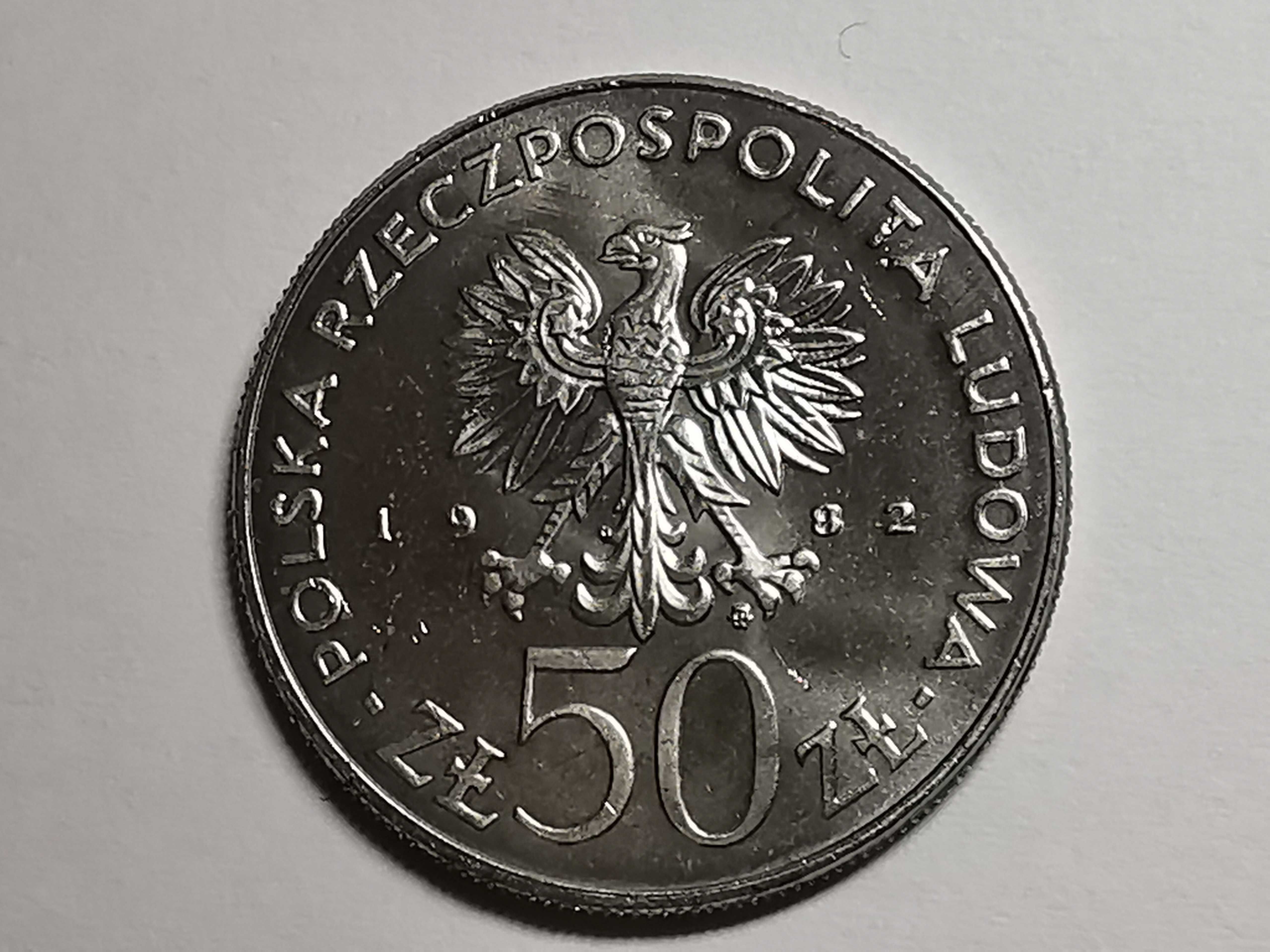 Moneta Bolesław III Krzywousty 50 złoty 1982r.