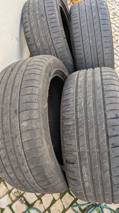 4 Pneus 225/50 R17 98W (Goodyear + Continental)