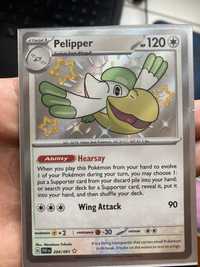 Karta pokemon shiny Pelipper paldean fates