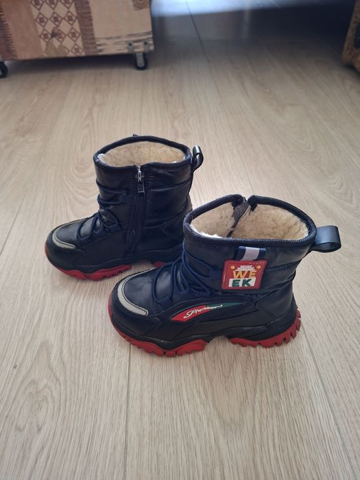 Сапожки зимние дутики чоботи для мальчика