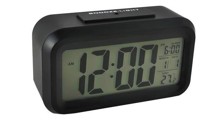 Zegar Budzik Cyfrowy Duży Wyświetlacz Led 12/24H