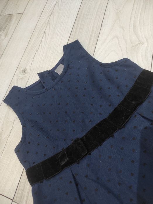 Elegancka granatowa sukienka Little Kids