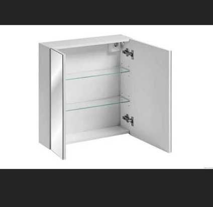 Szafka łazienkowa z lustrem 60 cm Leonardo biała + szafka30 cm.