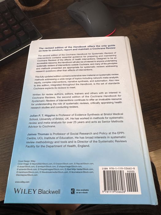 Livro Cochrane Handbook for Systematic Reviews of Interventions