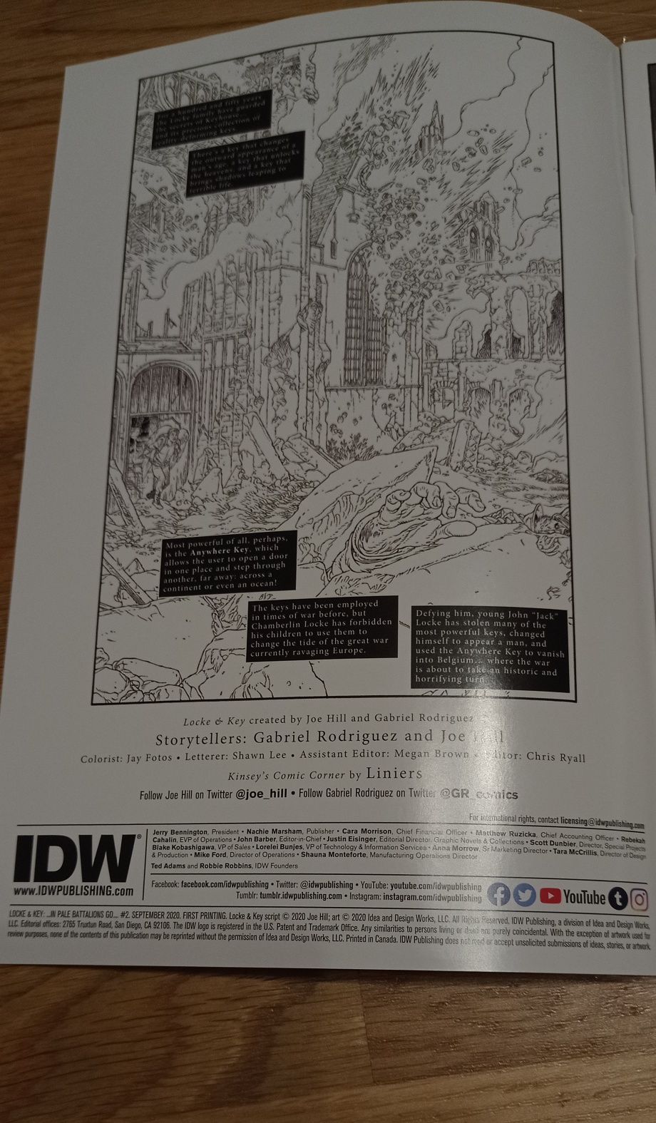 Komiks Locke & Key In Pale Battalions Go #2/2020 angielski