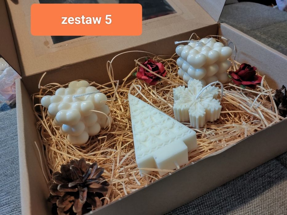 Świece ozdobne zestaw