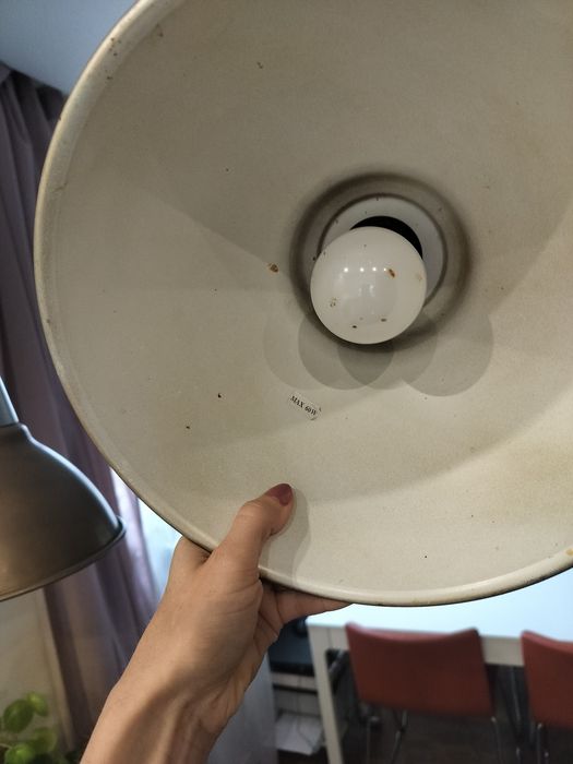 Zestaw 3 lamp kloszy Ikea złote mosiężne srebrne