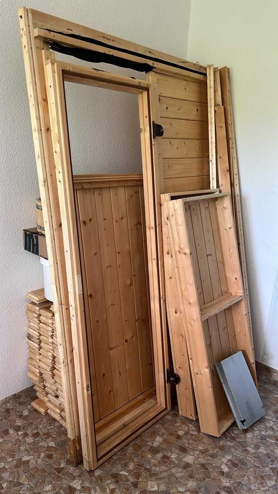 Sauna fińska SUCHA z drewna +piec ze sterowaniem 3,6kW 230V-400V 2-4os