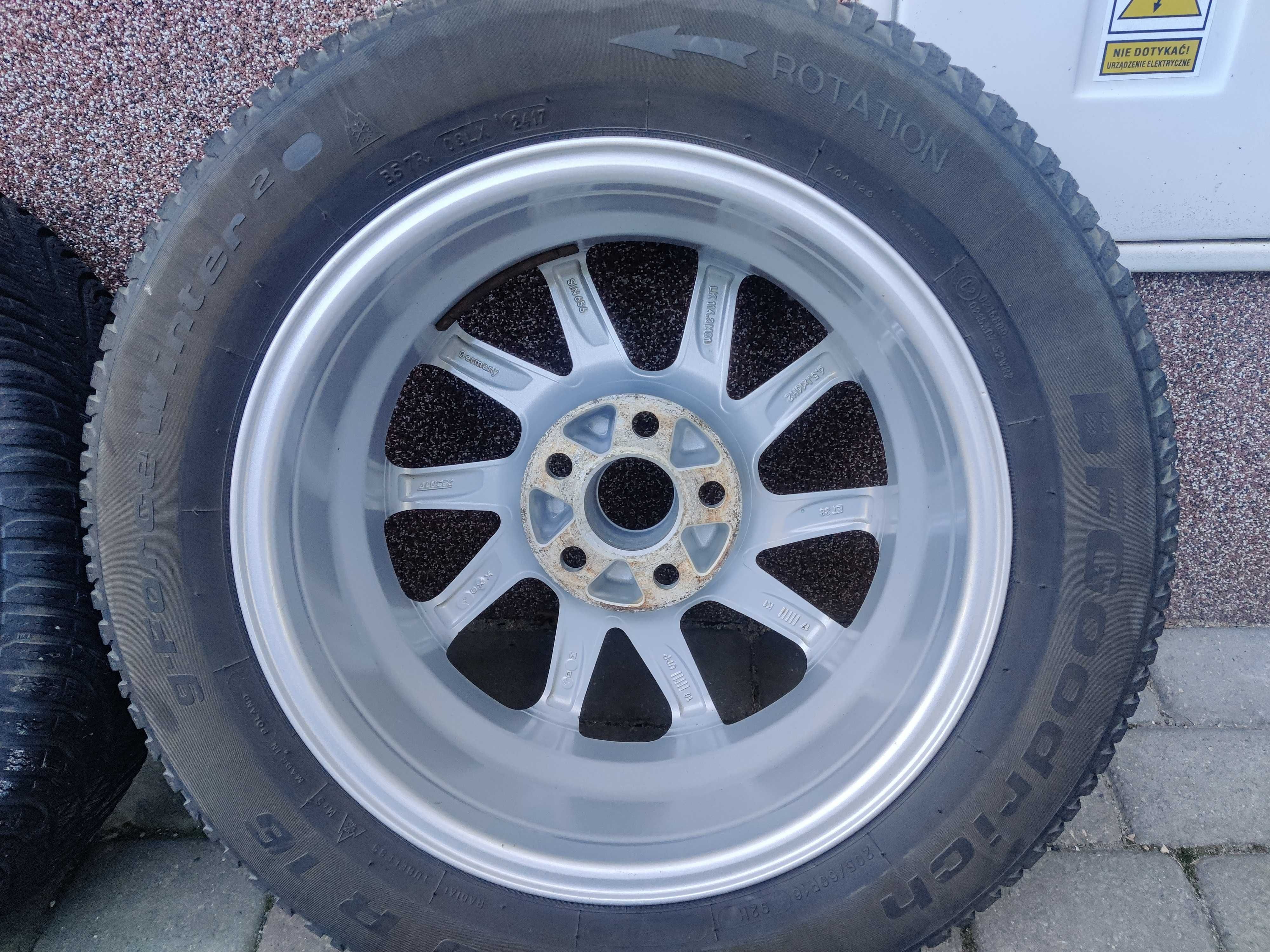 Koła Alutec Singa 16" 6.5J 5x114,3 ET38, BFGoodrich G-Force Winter 2