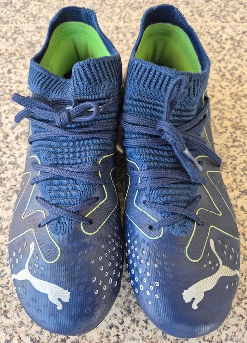 Chuteiras Puma Future Match Mg Azul - Bom Estado!