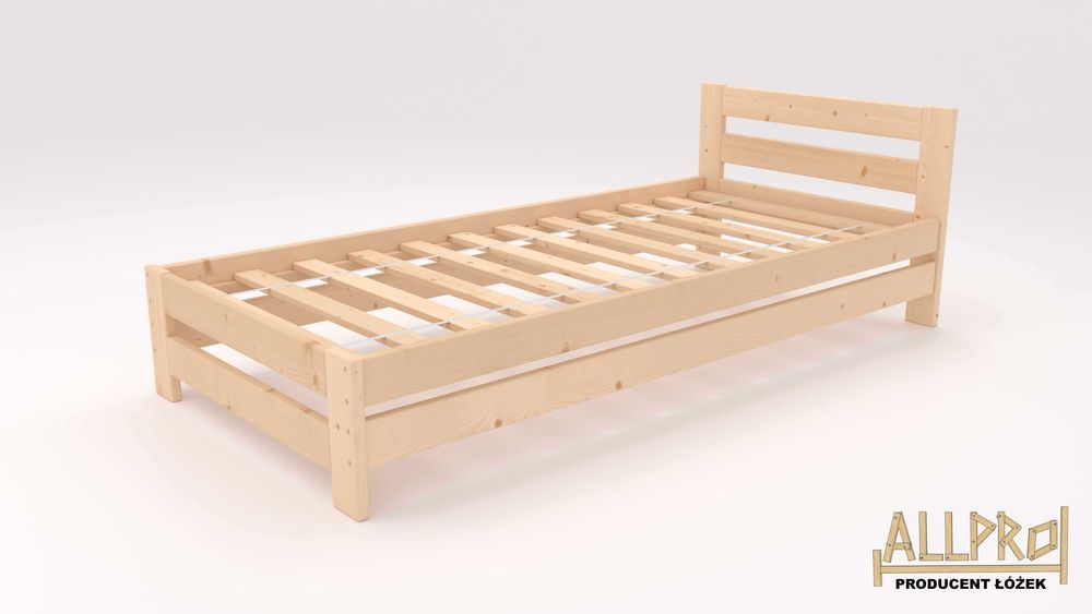 ŁÓŻKO DREWNIANE 90X200,120 140..+STELAŻ,Lite Drewno,hotelowe,Producent