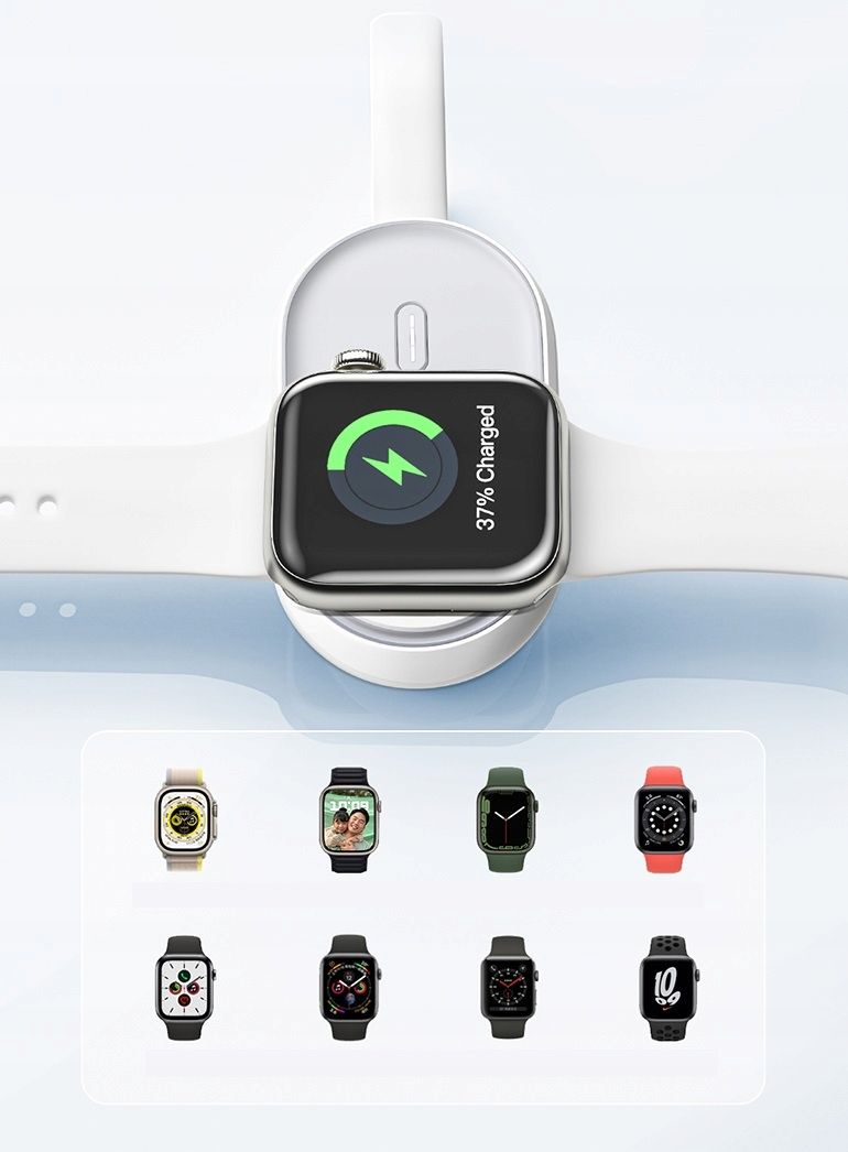 Pojemny Powerbank Do Watch 9 8 7 6 5 4 Se Ultra 1 2 2,5W Recci
