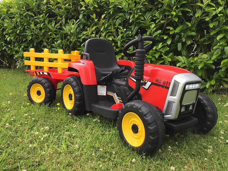 Traktorek na akumulator BLOW XMX611 + przyczepka auto samochód 12V