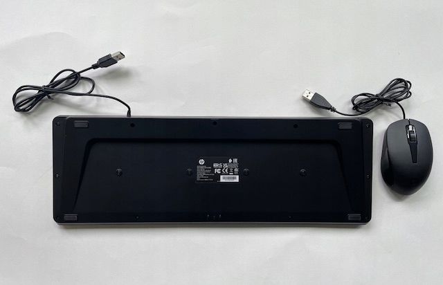zestaw przewodowy klawiatura i mysz hp 150 czarny qwerty opis