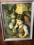 Quadro Menino e Burro