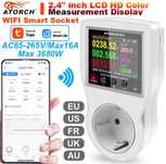 Умная розетка Atorch Wi-Fi/ Bluetooth/Энергометр