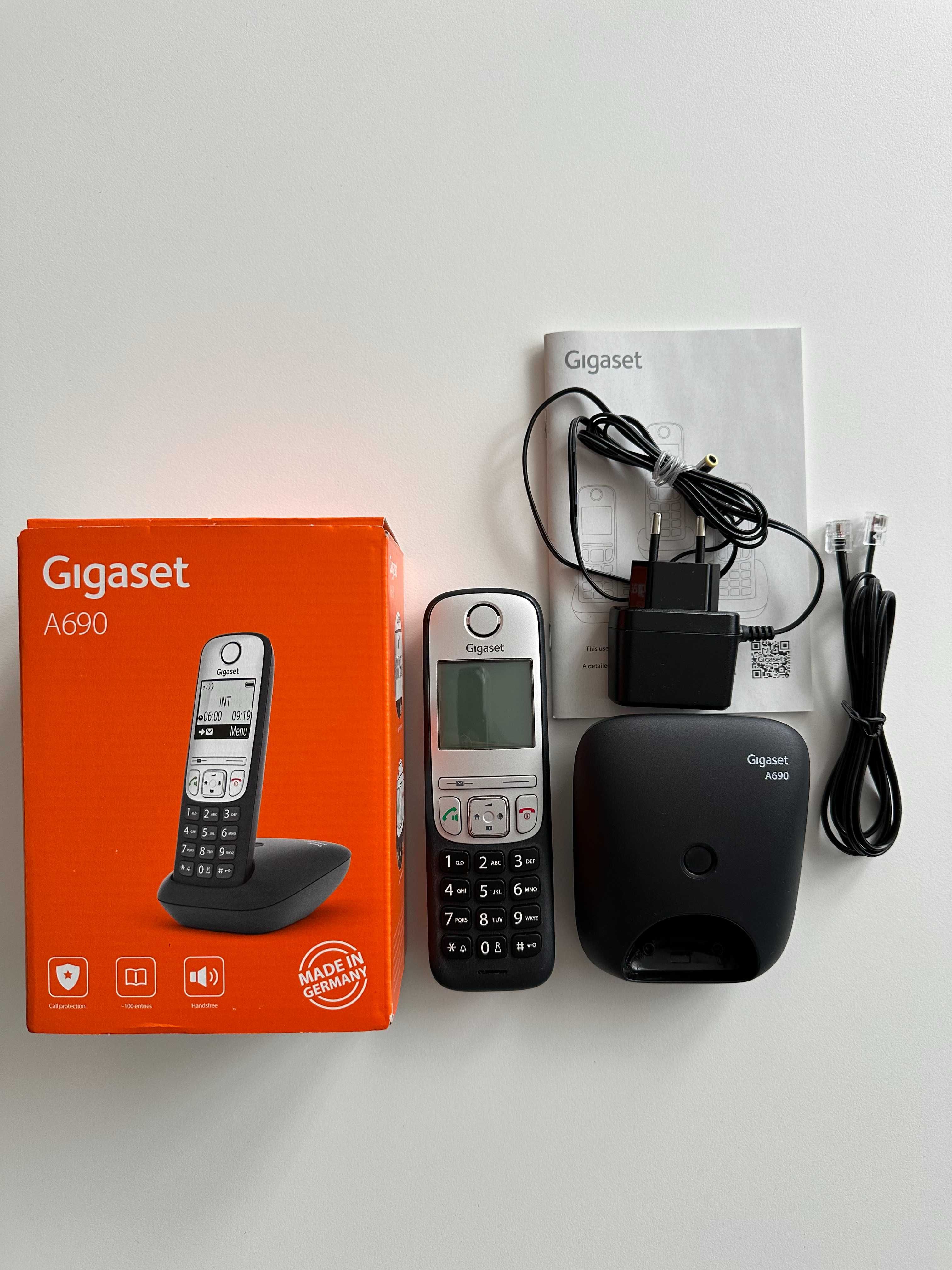 Telefon stacjonarny GIGASET A690 bezprzewodowy