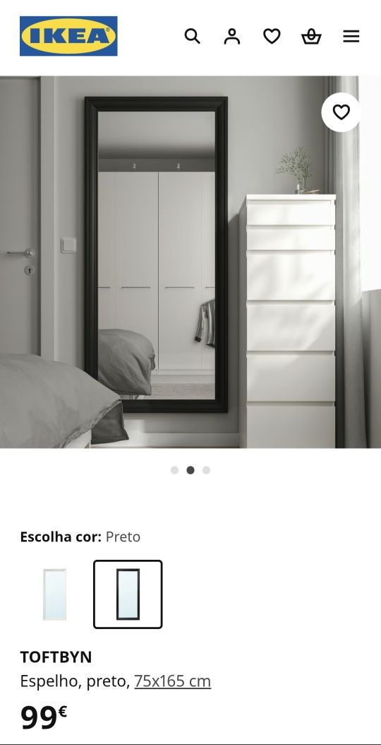 Espelho Grande TOFTBYN, Ikea
