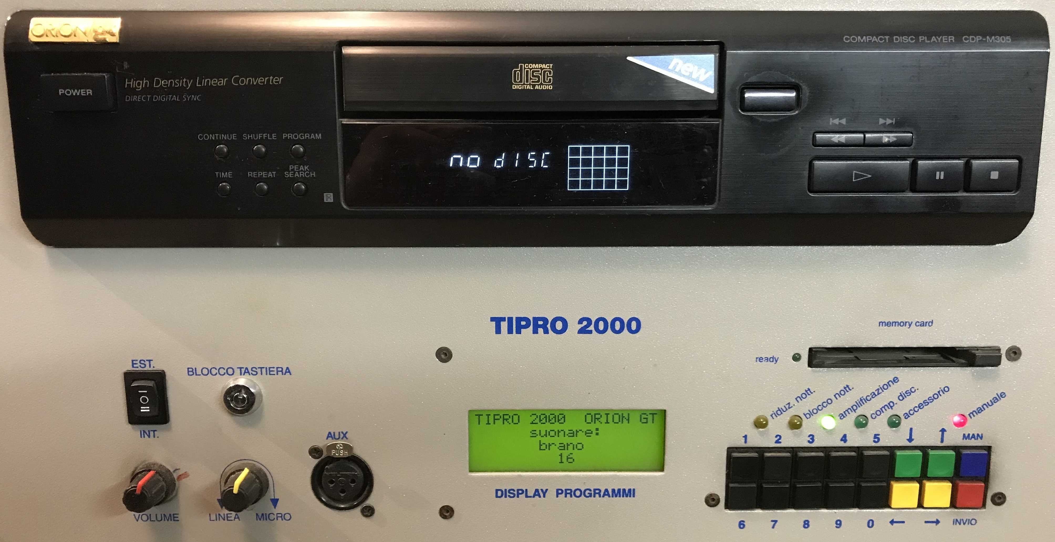 ORION-gt Wzmacniacz + Programowalny CD Player  +Czytnik Kart +Sampler?