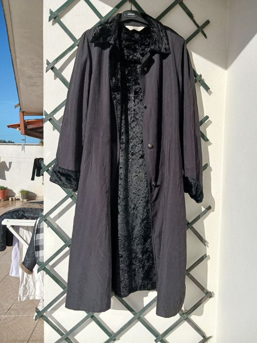 Gabardina comprida com pelo xxl