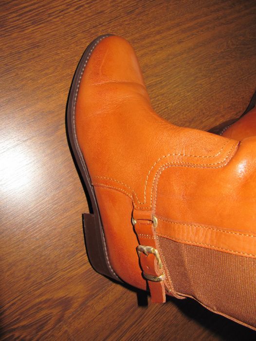 Bota Cano Alto Camel