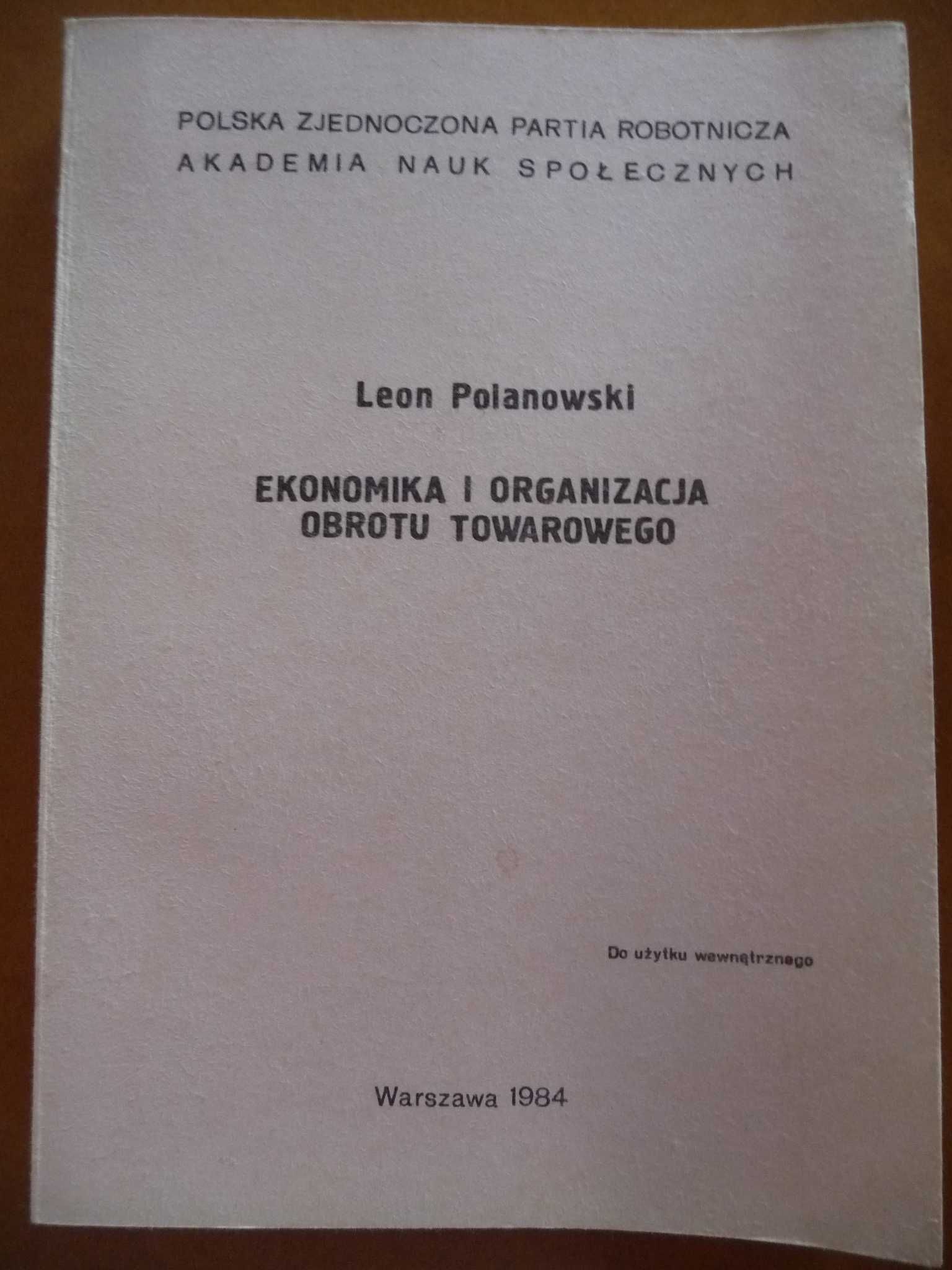 Ekonomika i organizacja obrotu towarowego - L. Polanowski