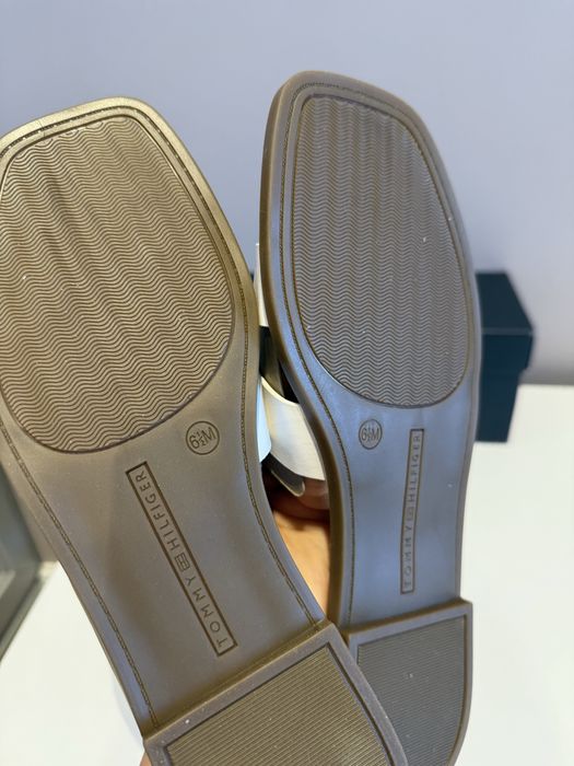 Шльопанці слайдери білі tommy hilfiger, 36 розмір, Pixee Flat Slide