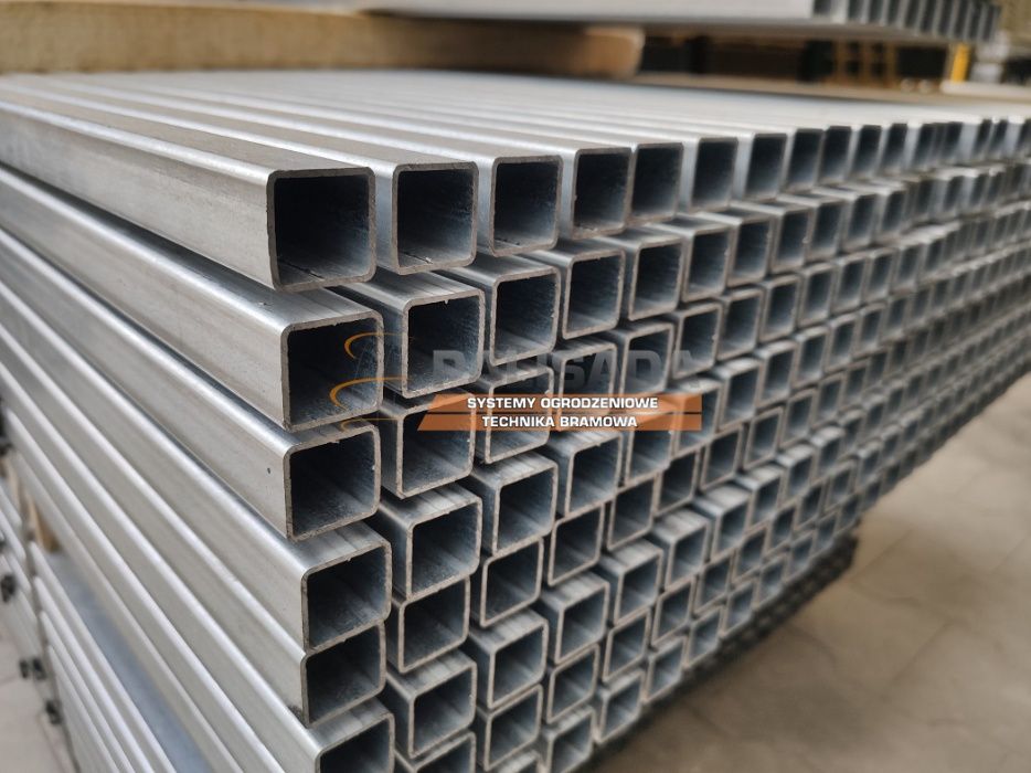 PROFIL, PROFILE OCYNKOWANE 60x40 x 1,2 mm - słupek ocynkowany - 6X4CM