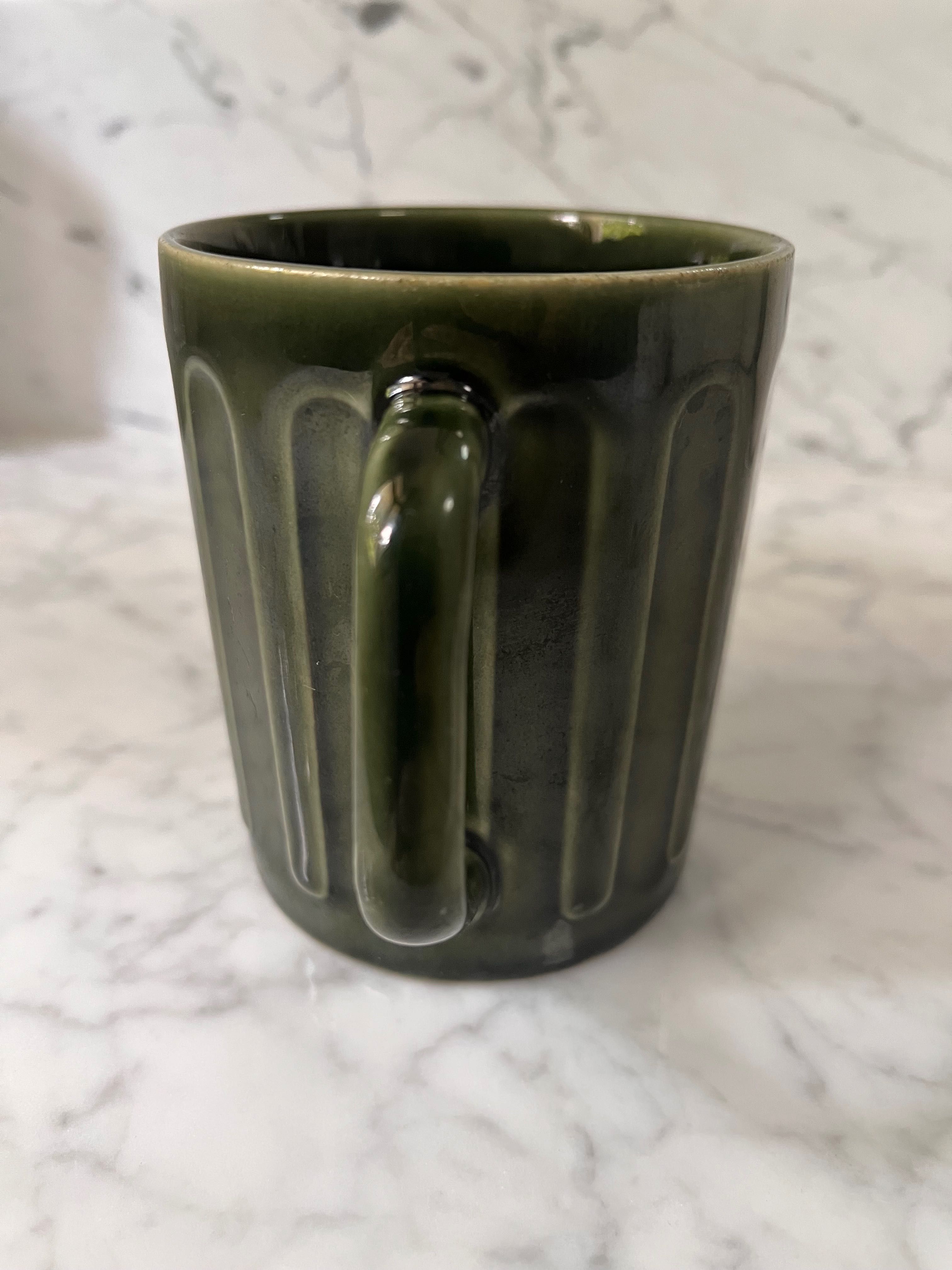 Kubek zielony porcelit Pruszków