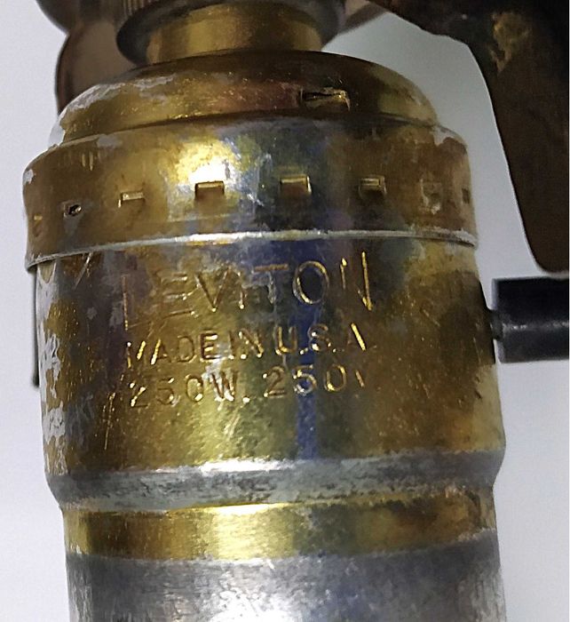 Lampa Stołowa Leviton USA sygnowana 50Lata
