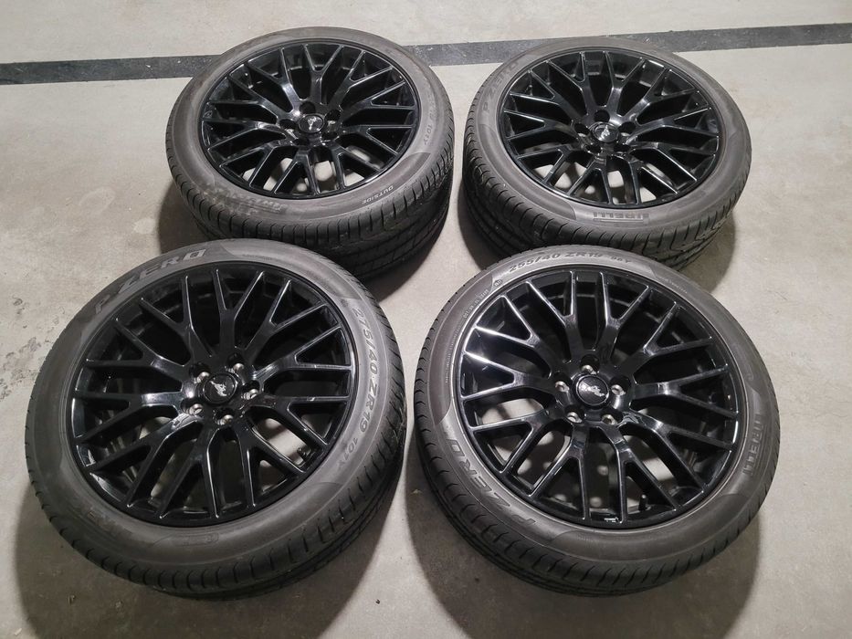 Felgi + w cenie opony letnie Pirelli Mustang czarne 19 cali 5 x 114,3