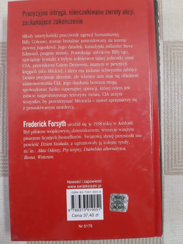 Książka  Frederick Forsyth, Mściciel